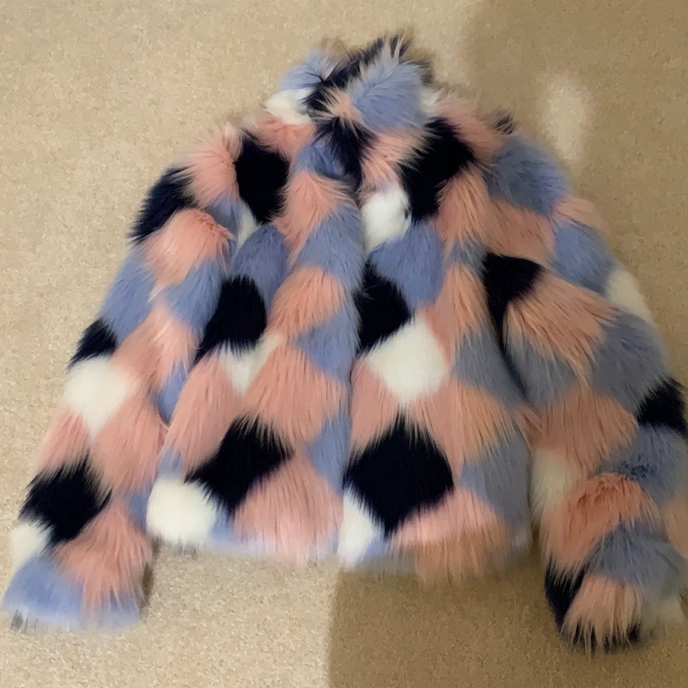 Forever 21 faux fur jacket small